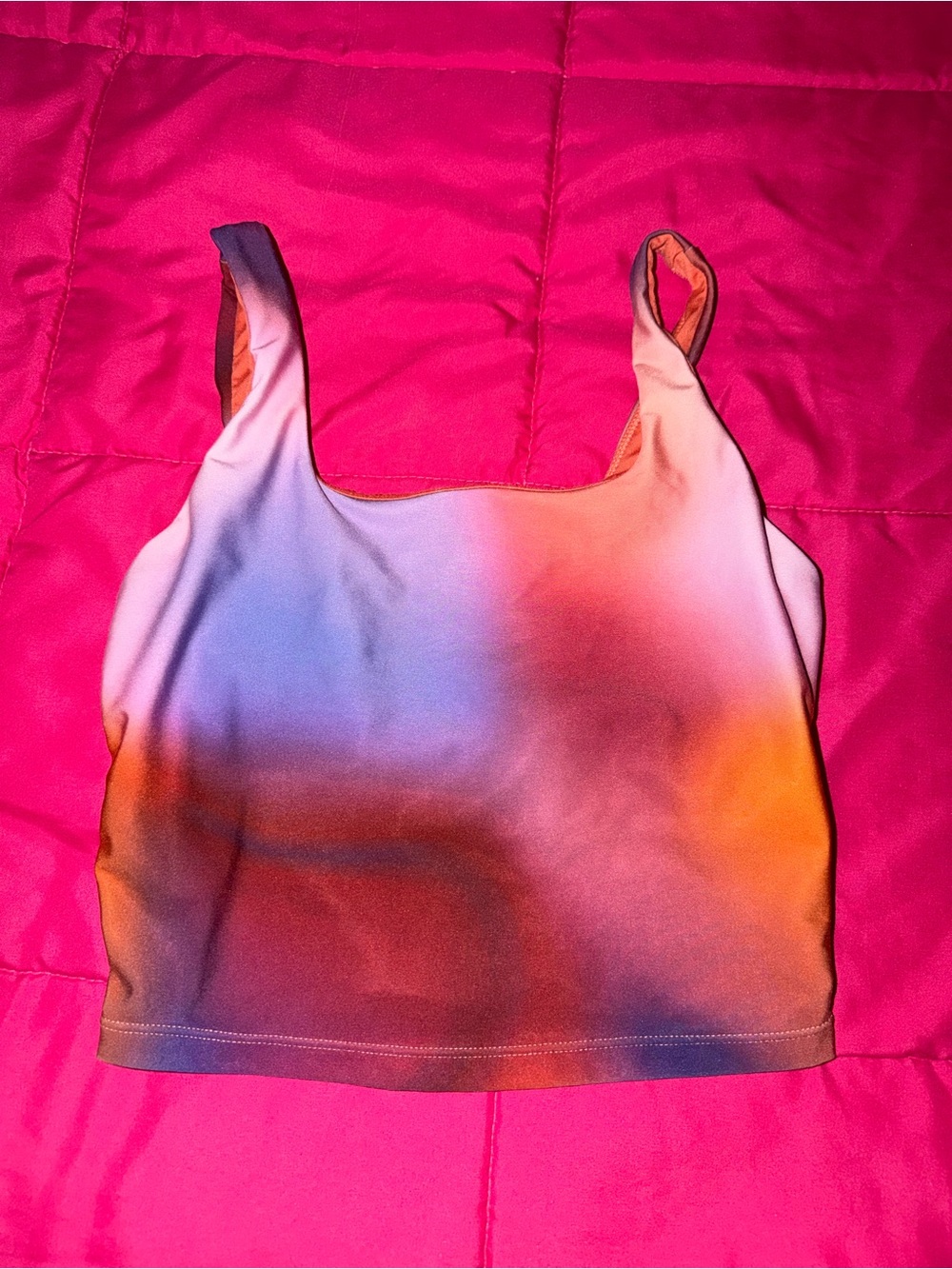Joe Fresh Ombre workout sports top Tank in Pink, Orange & Blue